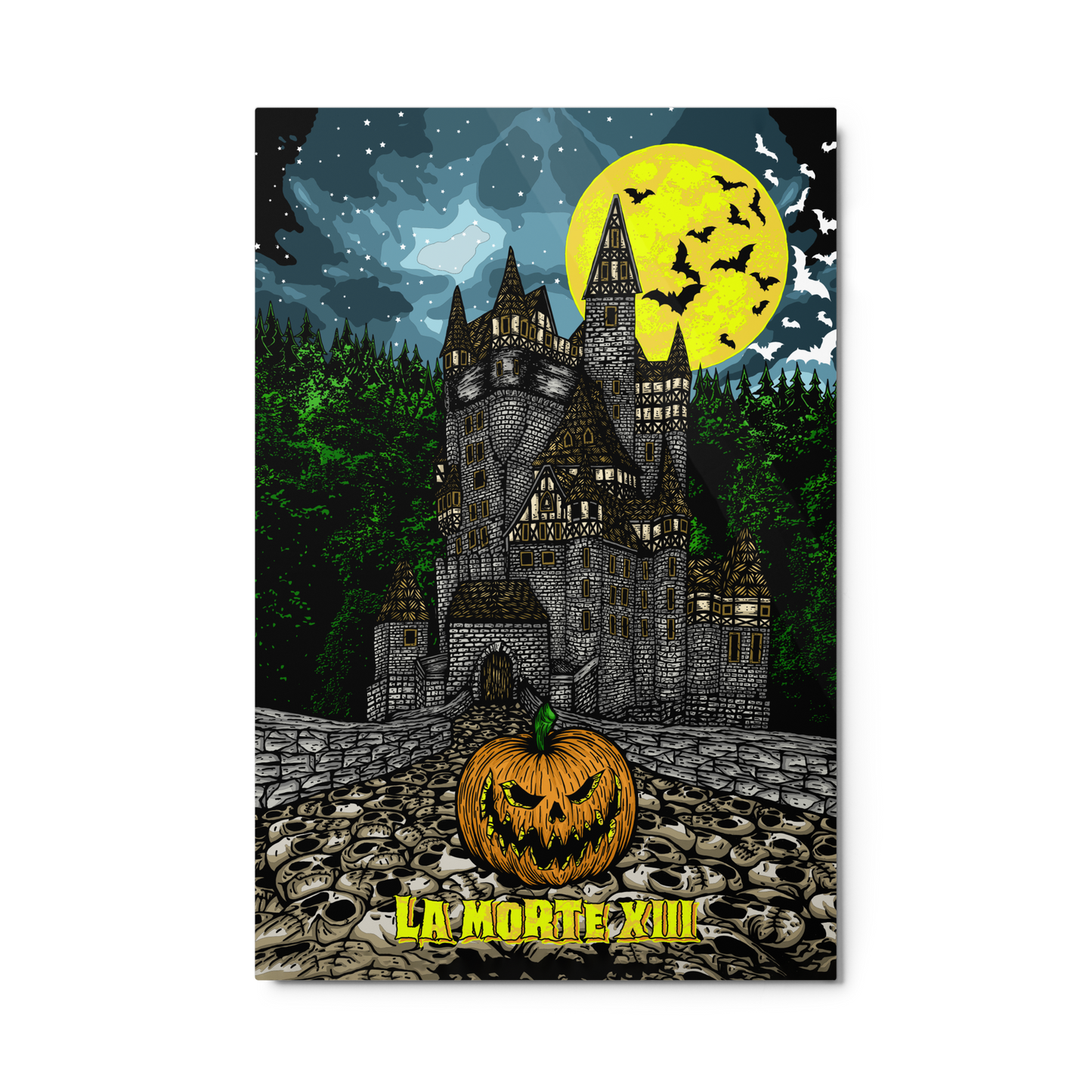 The Pumpkin Castle • Metal Print • Limited Collector's Edition (Available to USA Buyers Only)